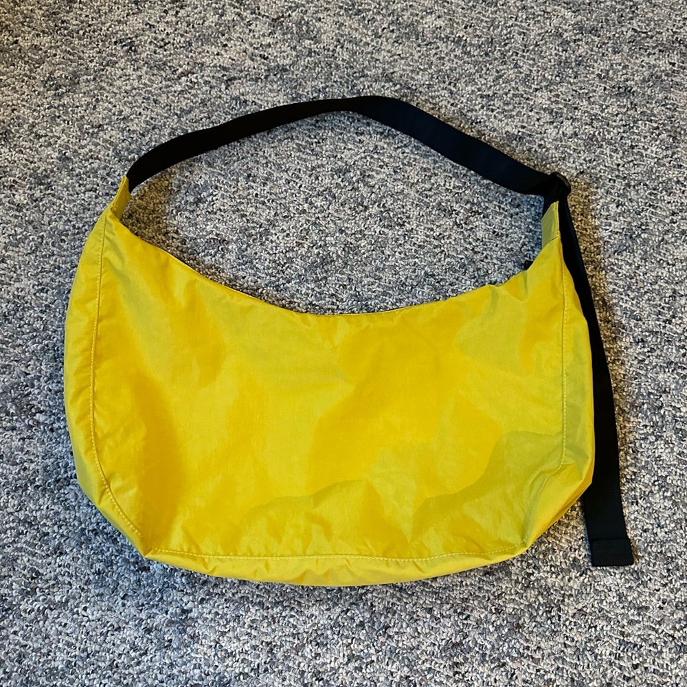 BAGGU - Large Nylon Crescent Bag Yellow